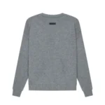 Essentials Overlapped Gray Sweater